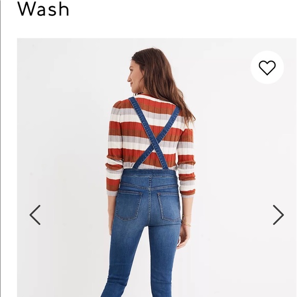 MADEWELL Skinny Blue Overalls Jeans Sz XS - Picture 7 of 11